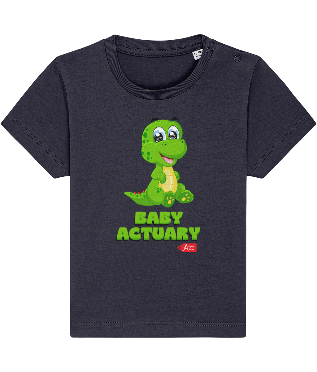 Baby Creator Green Baby Actuary Dinosaur T-Shirt (many colour variations)