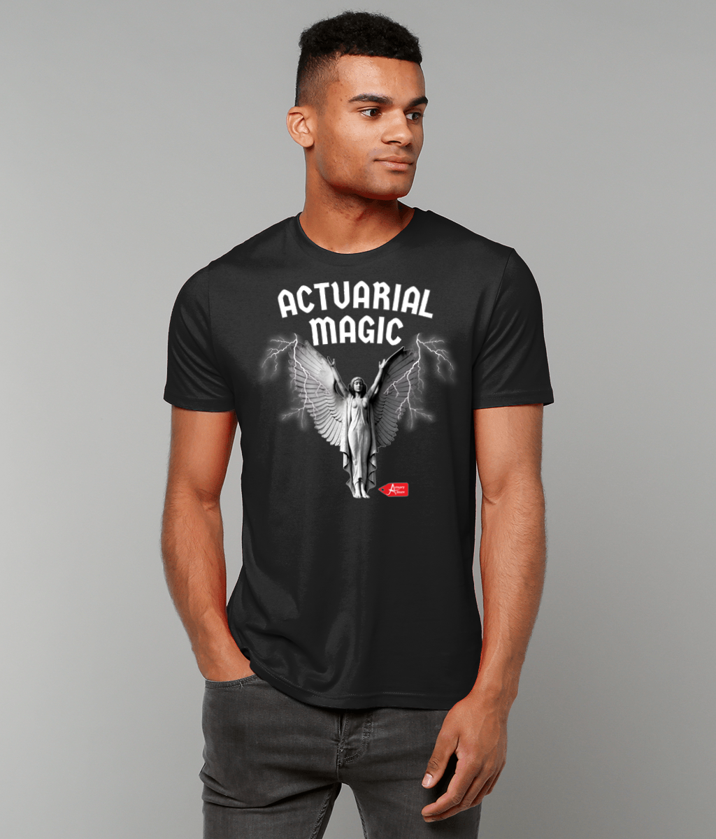 Actuarial Magic Streetwear Angel Black T-Shirt
