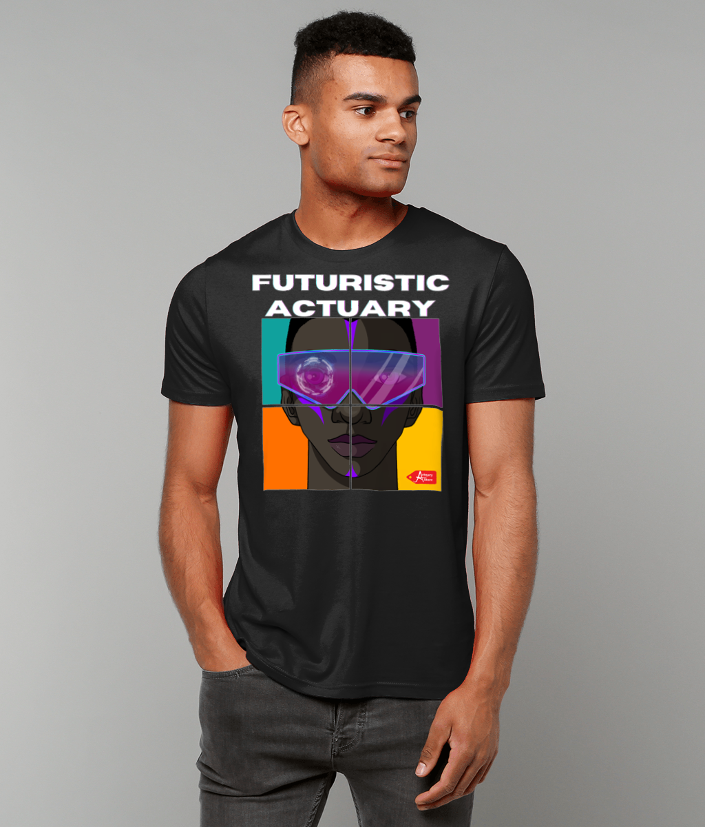 Futuristic Actuary Street Wear Black T-Shirt