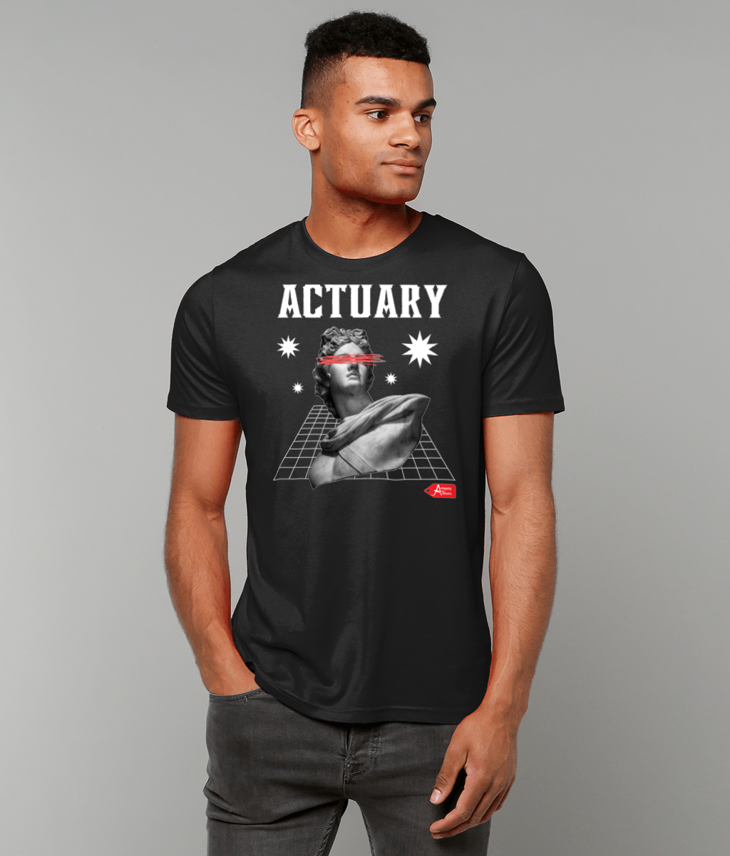 Actuary Modern Sculpture Streetwear Black T-Shirt