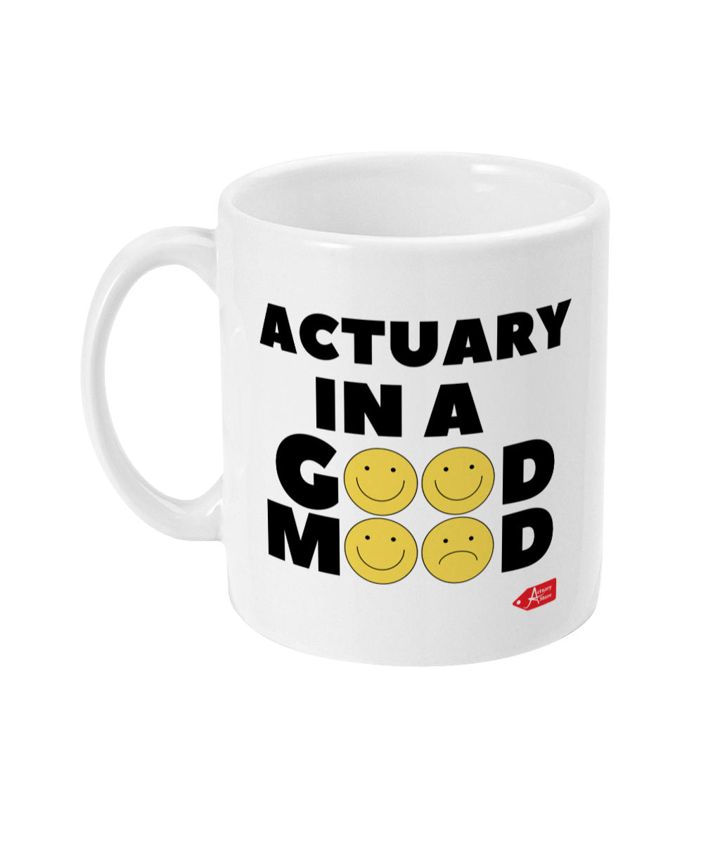 Actuary In a Good Mood Emoji 11oz Mug