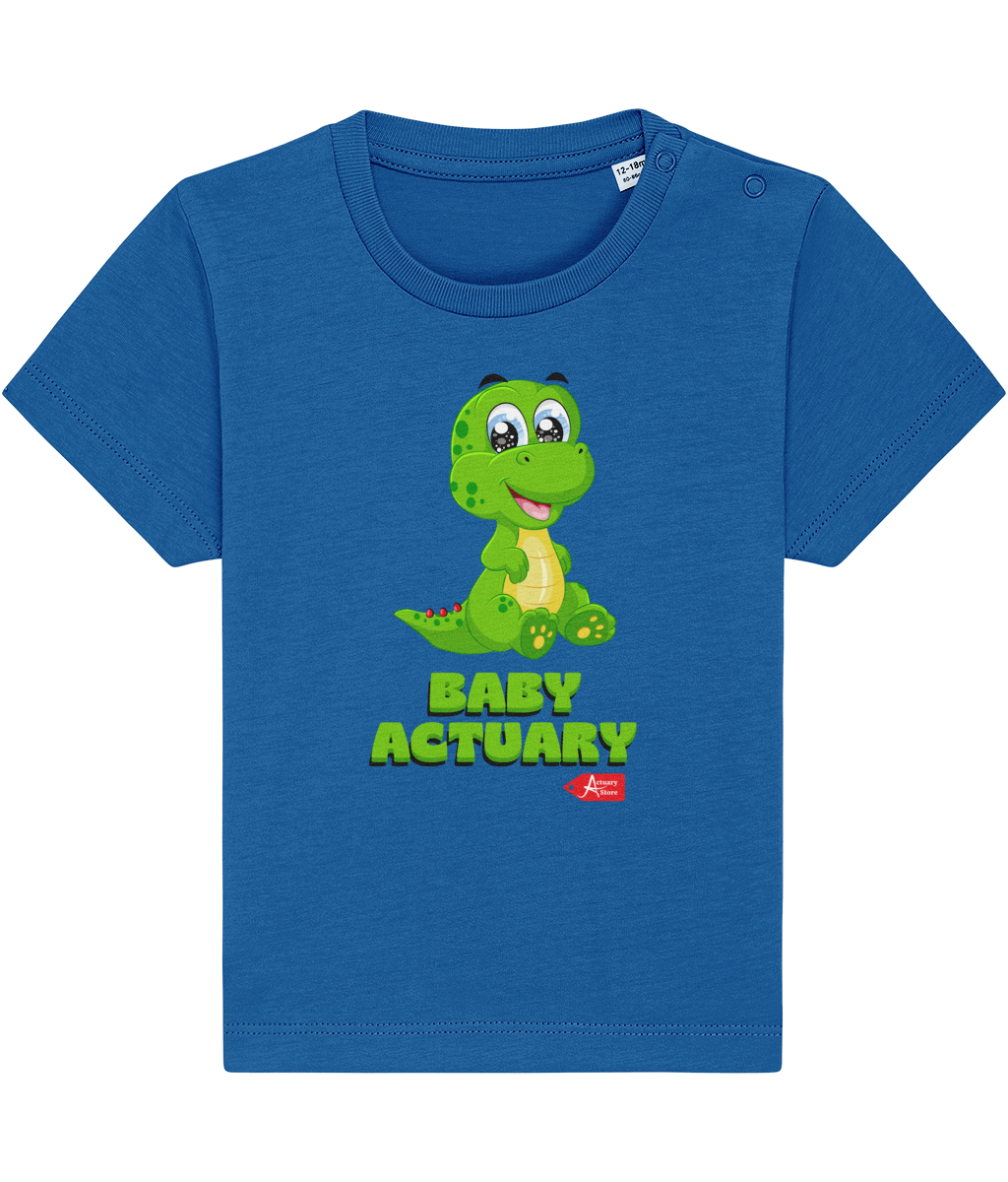 Baby Creator Green Baby Actuary Dinosaur T-Shirt (many colour variations)