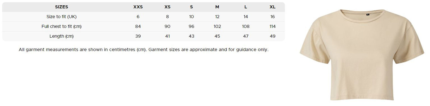 Women's White Crop Top Strong Actuary