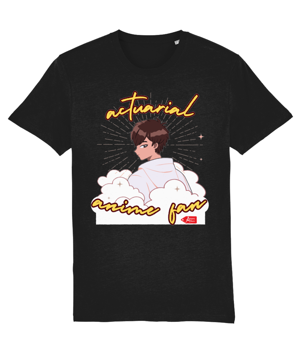 Actuarial Anime Fan T-shirt (Black and White Variations)