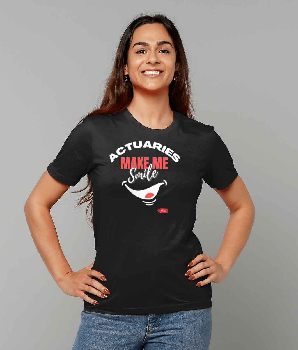 Actuaries Make Me Smile Logo T-Shirt