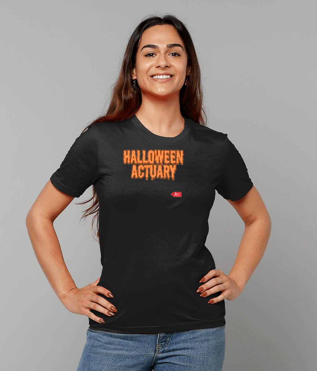 Halloween Actuary Typography T-Shirt