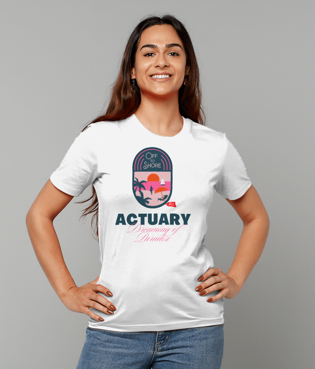 Actuary Dreaming of Paradise Off To Shore T-Shirt