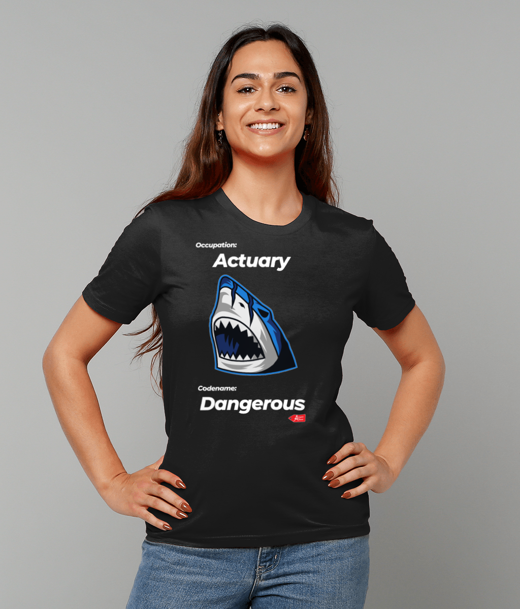 Occupation Actuary Codename Dangerous Shark T-Shirt