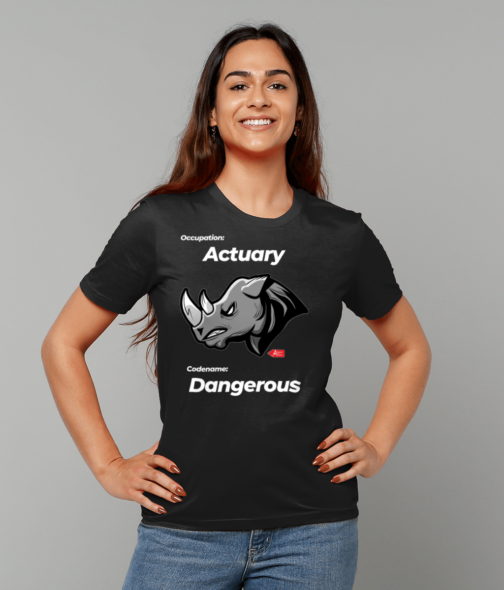 Occupation Actuary Codename Dangerous Rhino T-Shirt