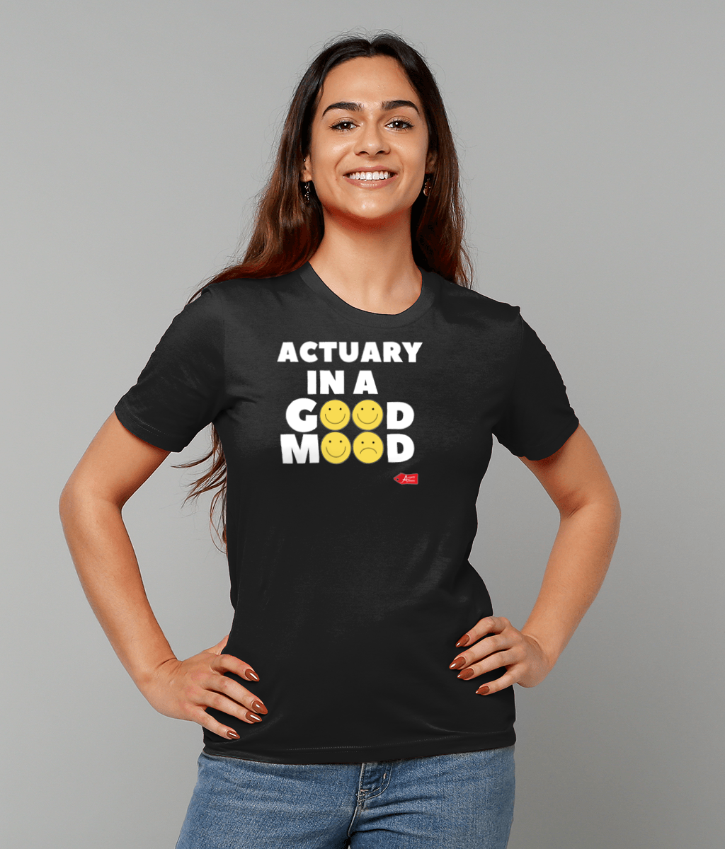 Actuary In a Good Mood Emoji T-Shirt
