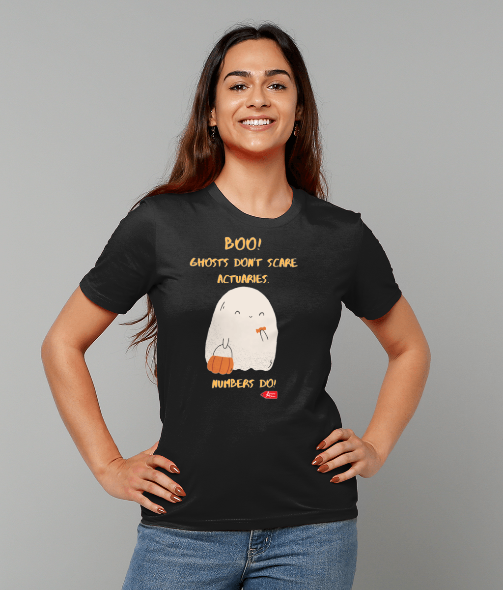 Boo! Ghosts Don't Scare Actuaries, Numbers Do Halloween T-Shirt
