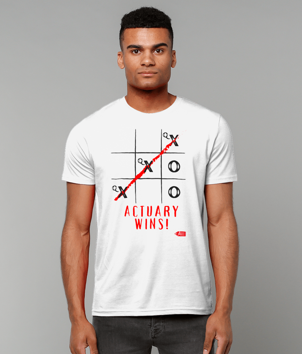 Actuary Wins Noughts And Crosses Qx T-Shirt