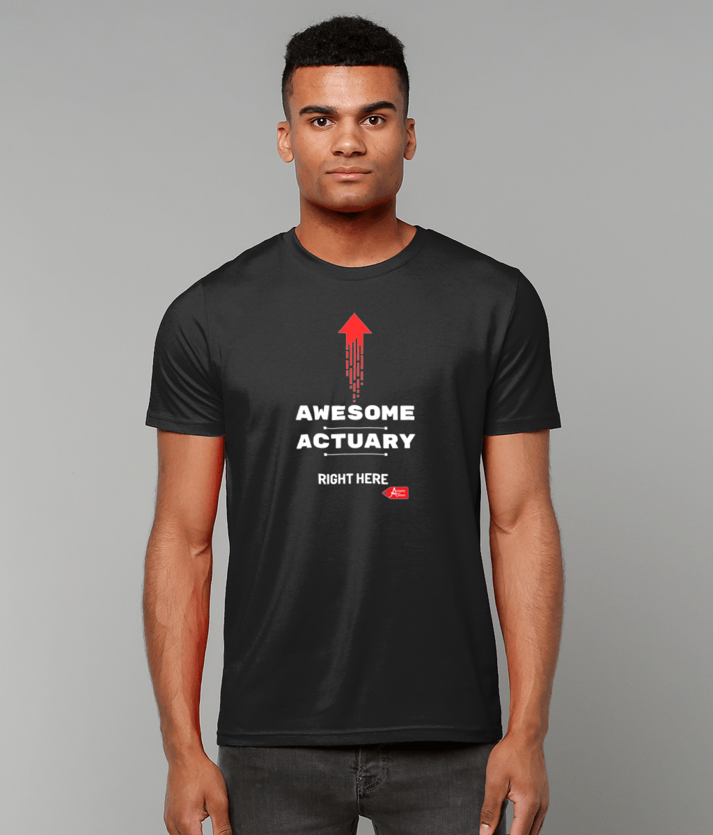 Awesome Actuary, Right Here Red Arrow T-Shirt