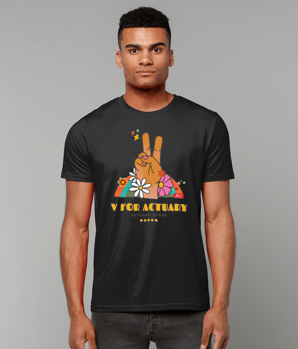 V For Actuary Peace T-Shirt