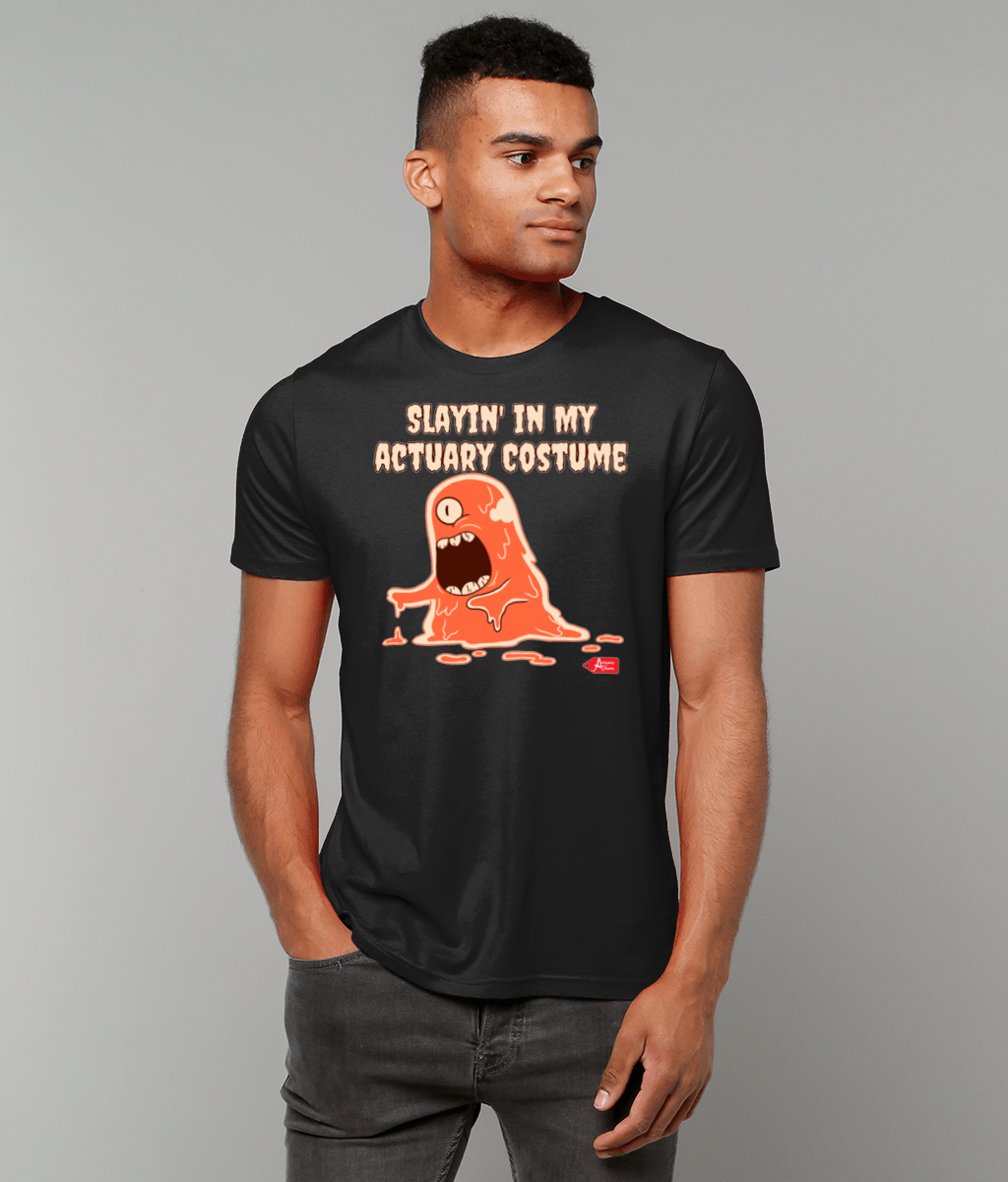 Slaying In My Actuary Costume Monster Halloween T-Shirt