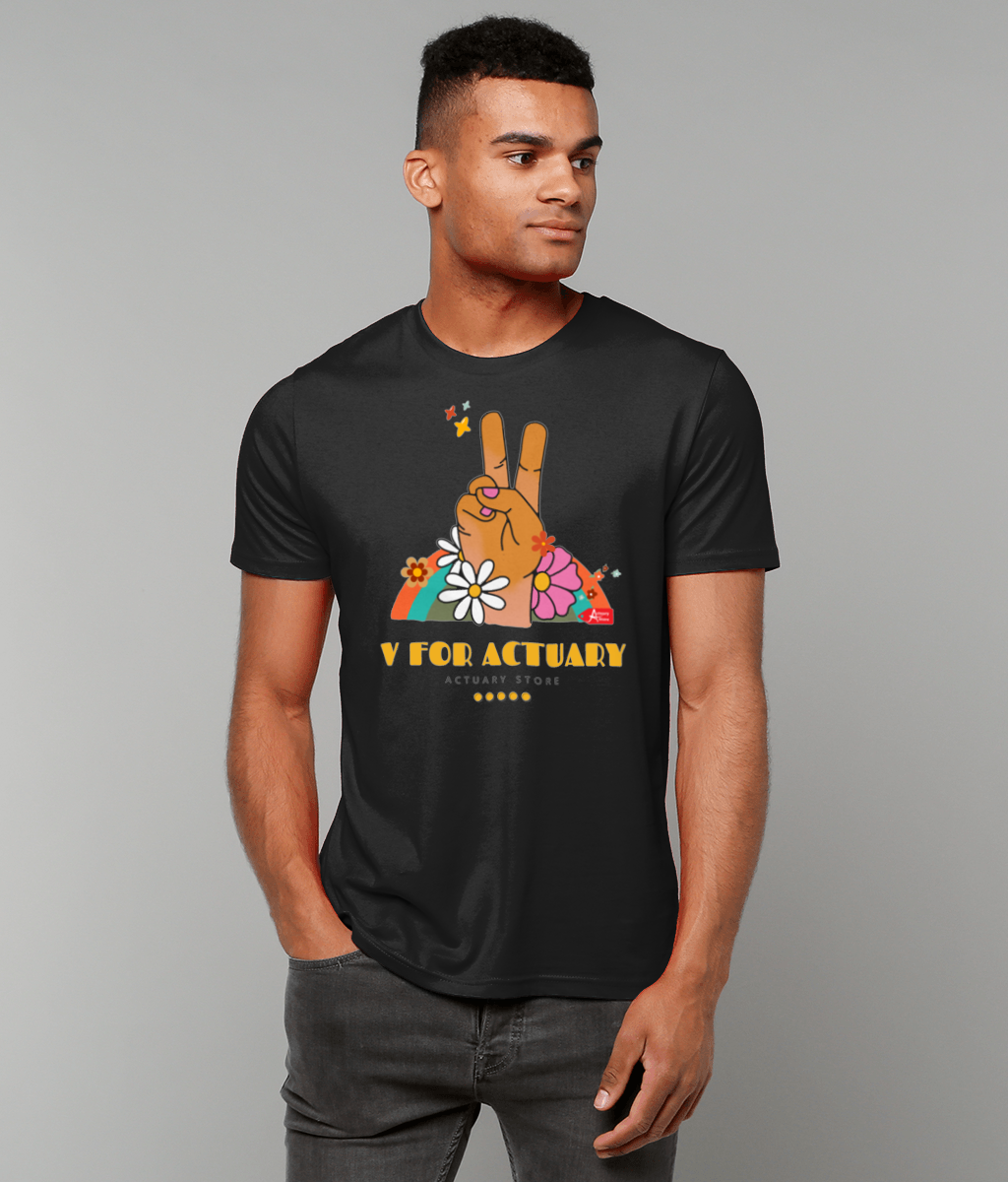 V For Actuary Peace T-Shirt