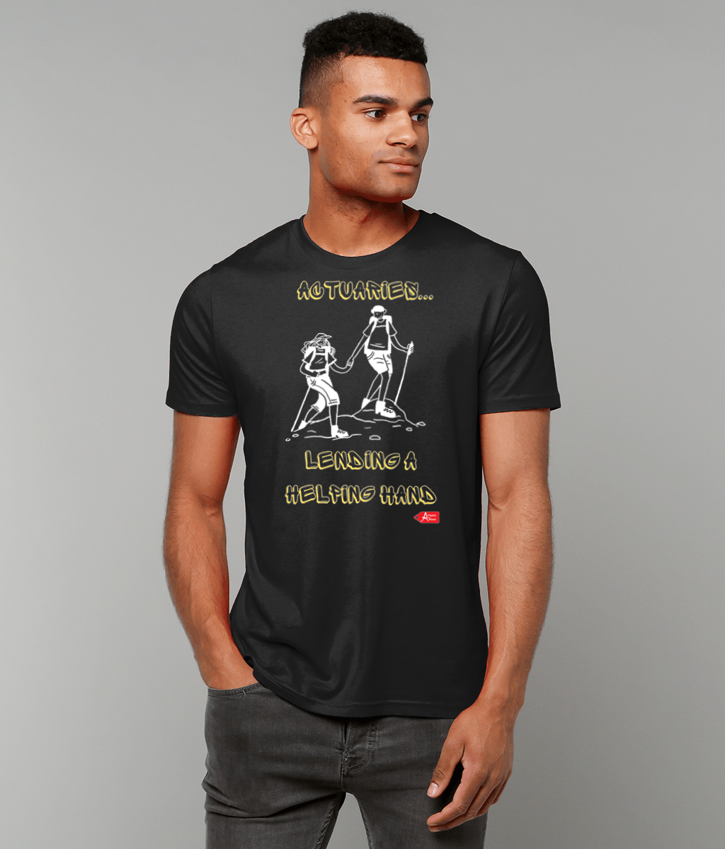 Actuaries Lending A Helping Hand Black T-Shirt