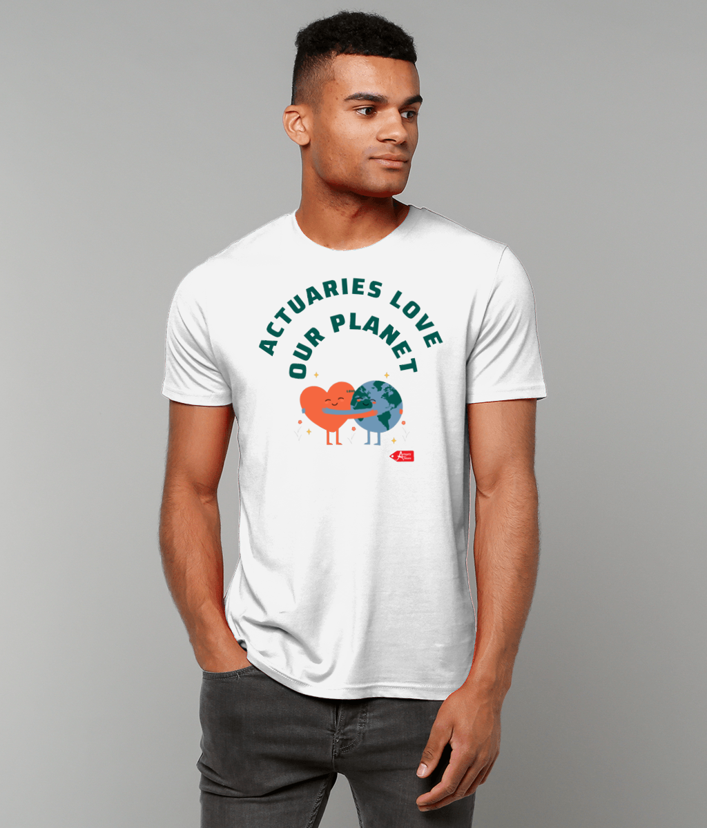 Actuaries Love Our Planet Ecological White T-shirt