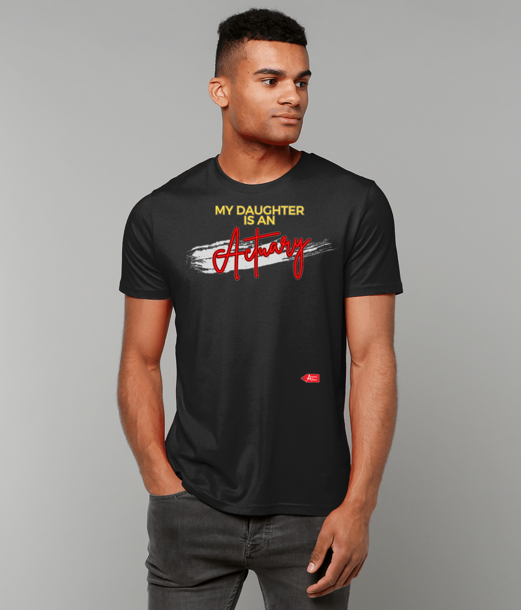 My Daughter is an Actuary Black T-Shirt