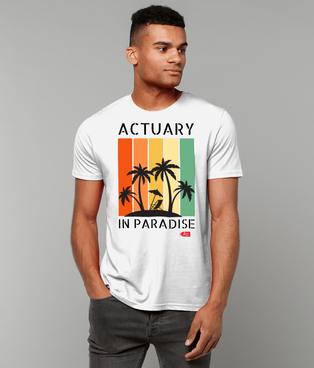 Actuary In Paradise White T-Shirt