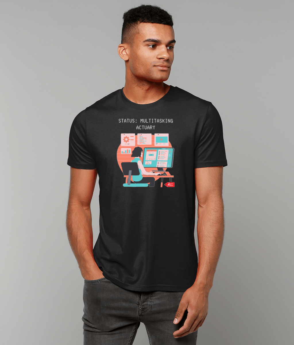 Status Multitasking Actuary Black T-Shirt
