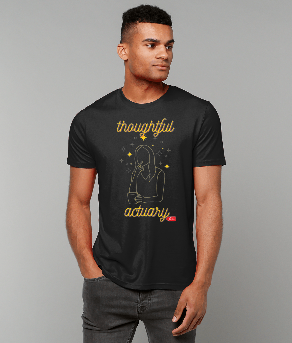 Thoughtful Actuary Black T-shirt