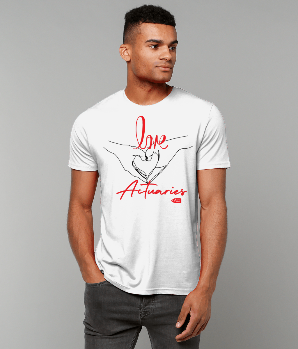 Love Actuaries White T-Shirt