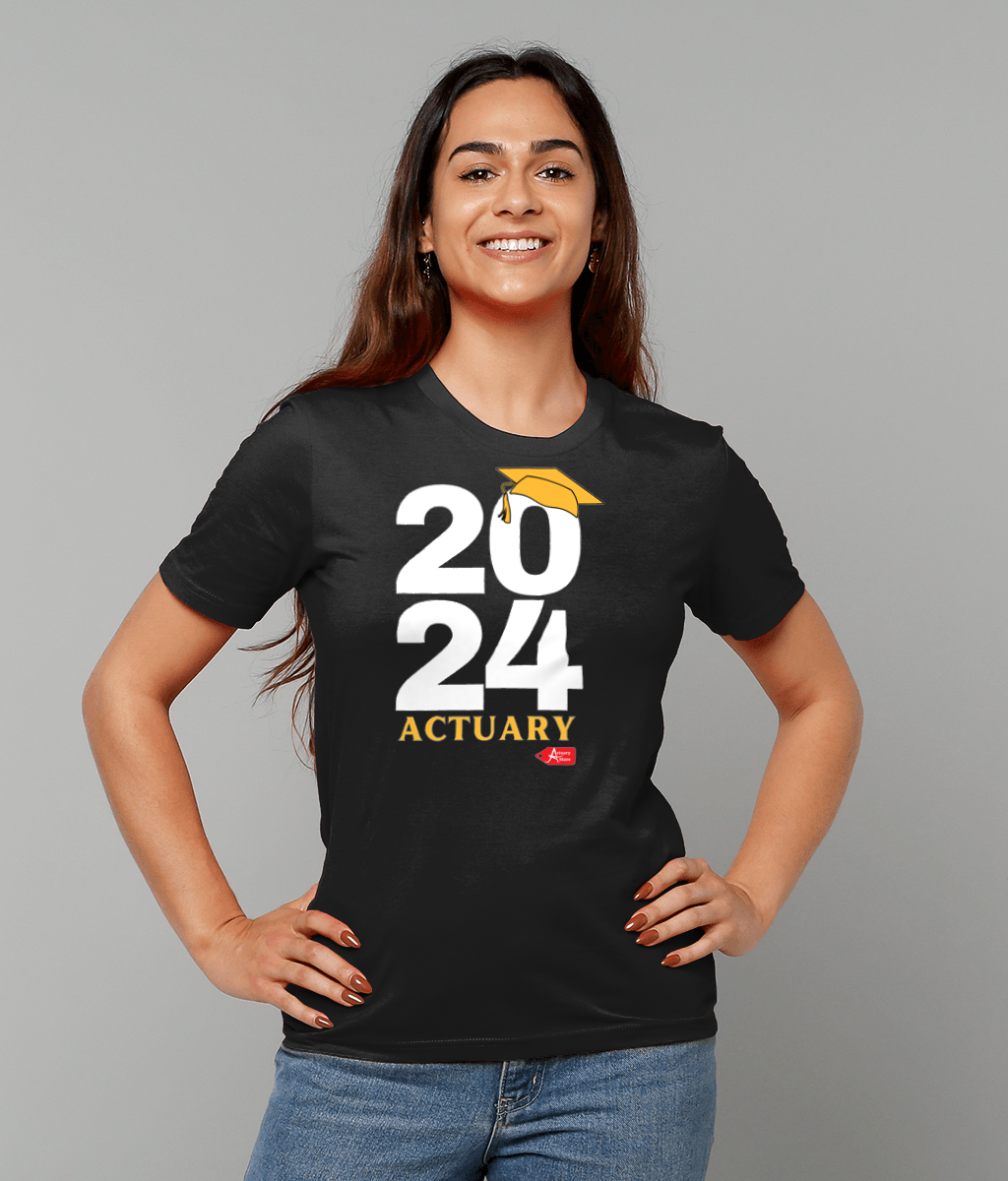 2024 Actuary Qualified Black T-Shirt