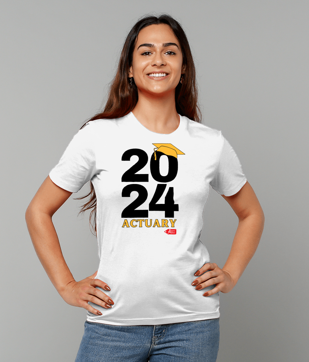 2024 Actuary Qualified White T-Shirt