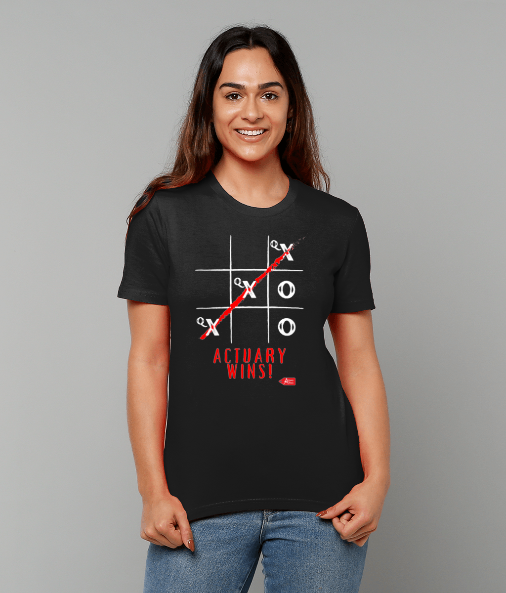 Actuary Wins Nought and Crosses Qx T-Shirt