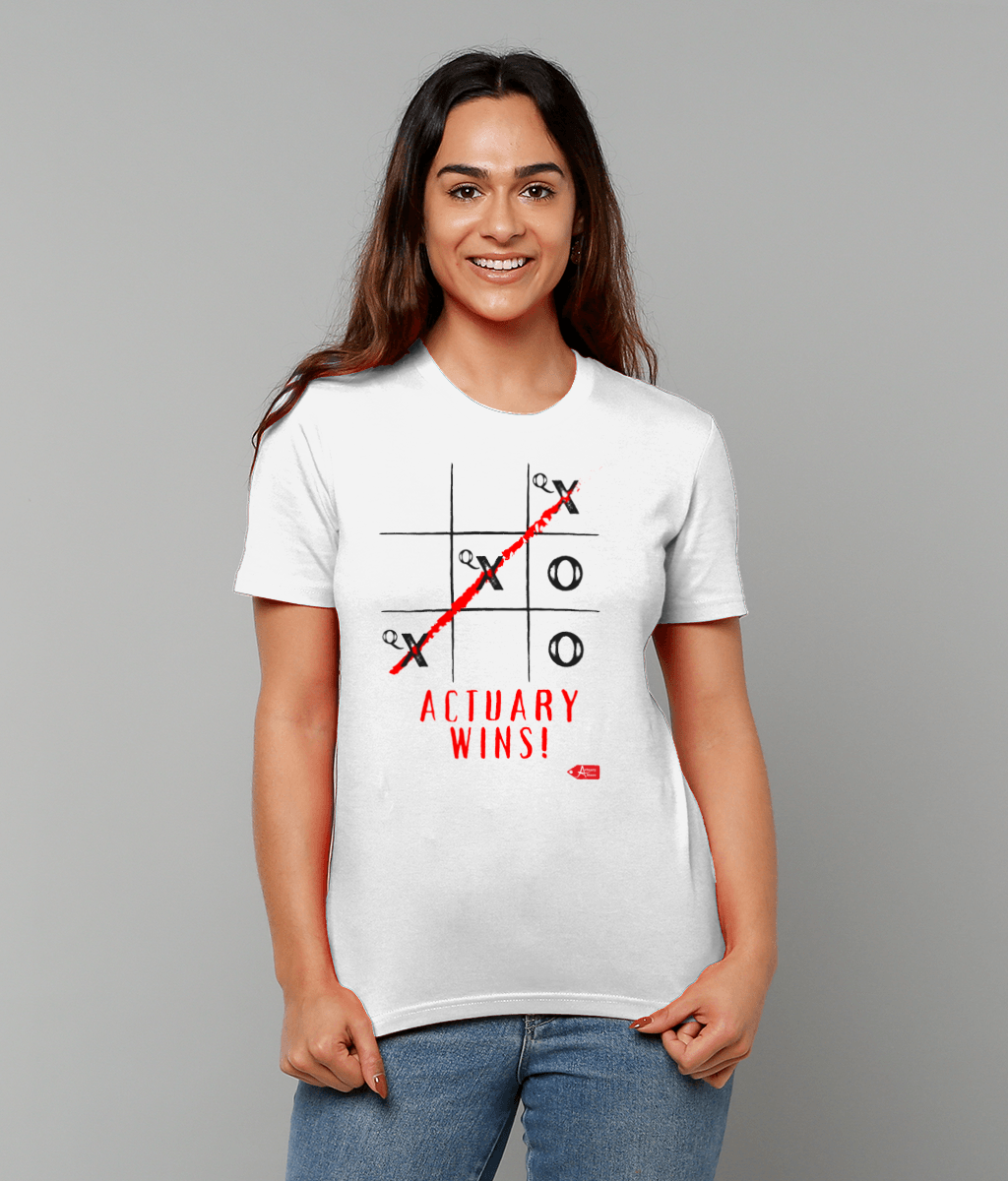Actuary Wins Noughts And Crosses Qx T-Shirt