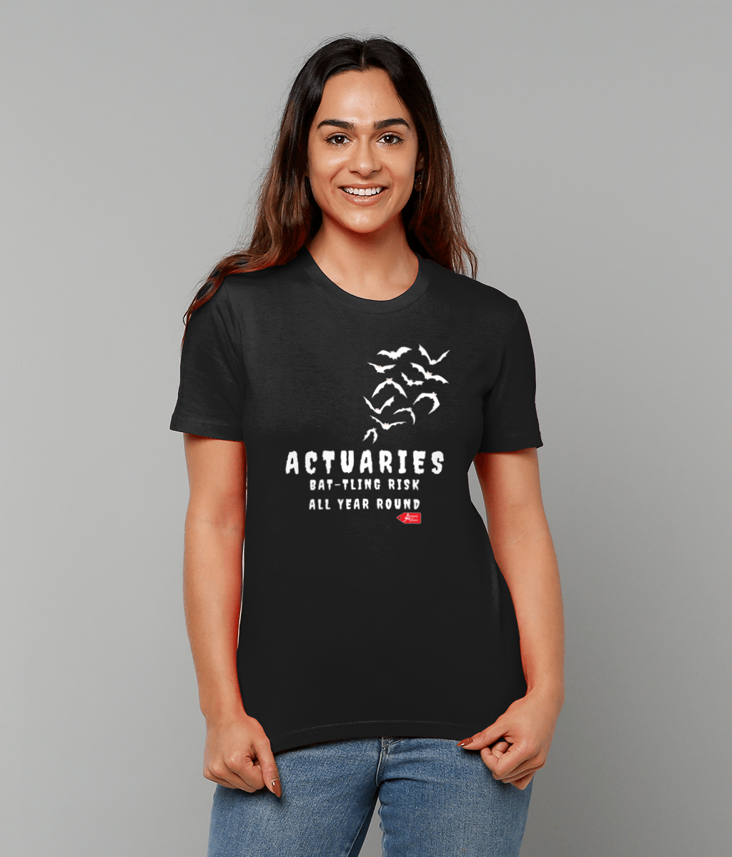 Actuaries Bat-tling Risk All Year Round Halloween T-shirt