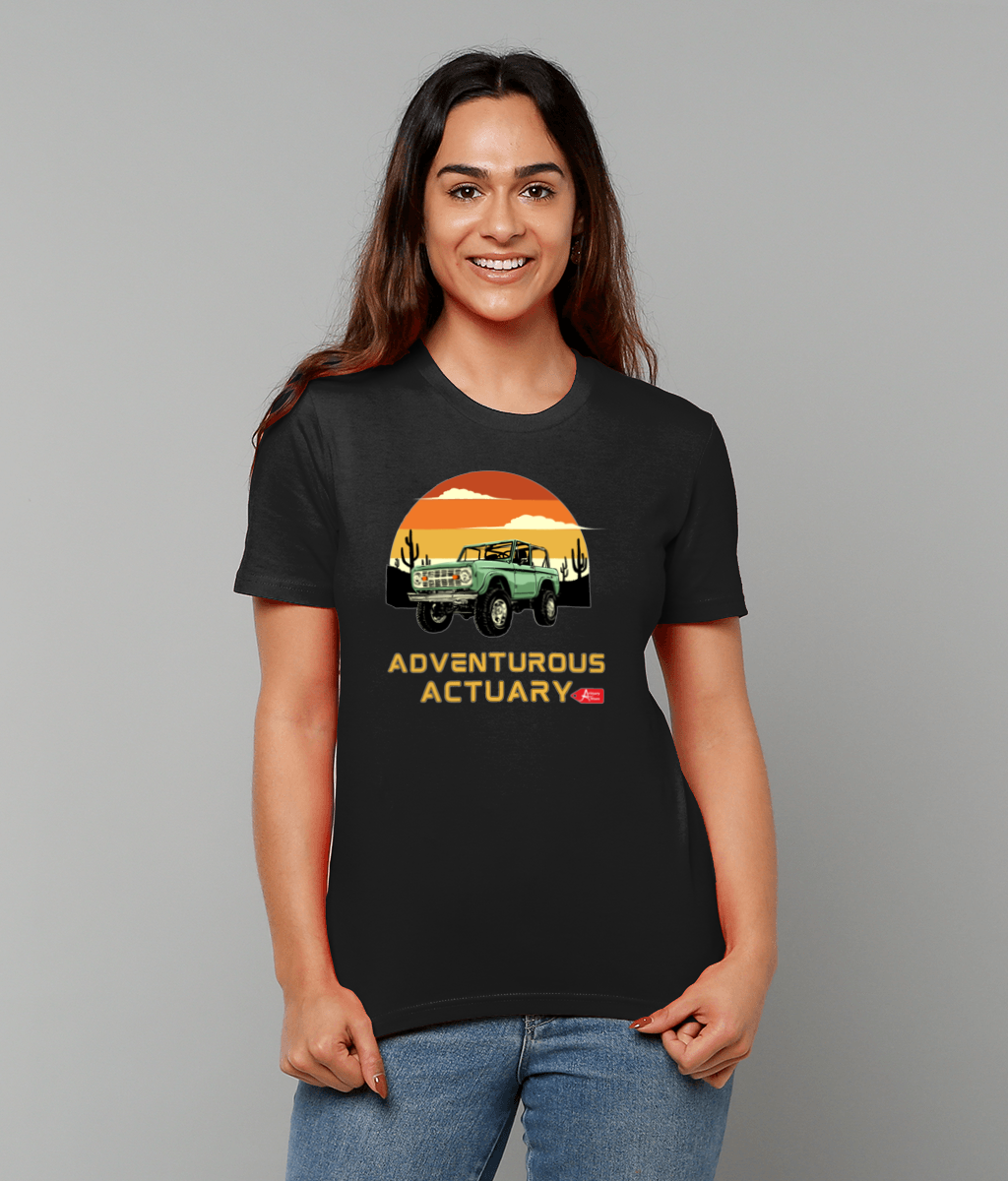 Black Yellow Simple Minimalist The Adventure T-Shirt