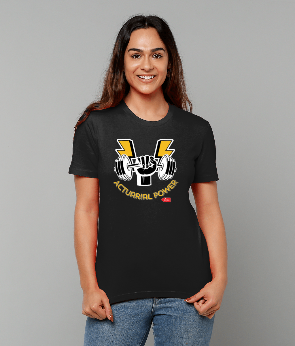 Actuarial Power Dumbbell Lightning T-Shirt