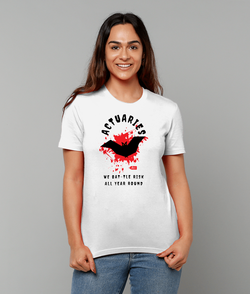 Actuaries Bat-tle Risk All Year Round Halloween T-shirt