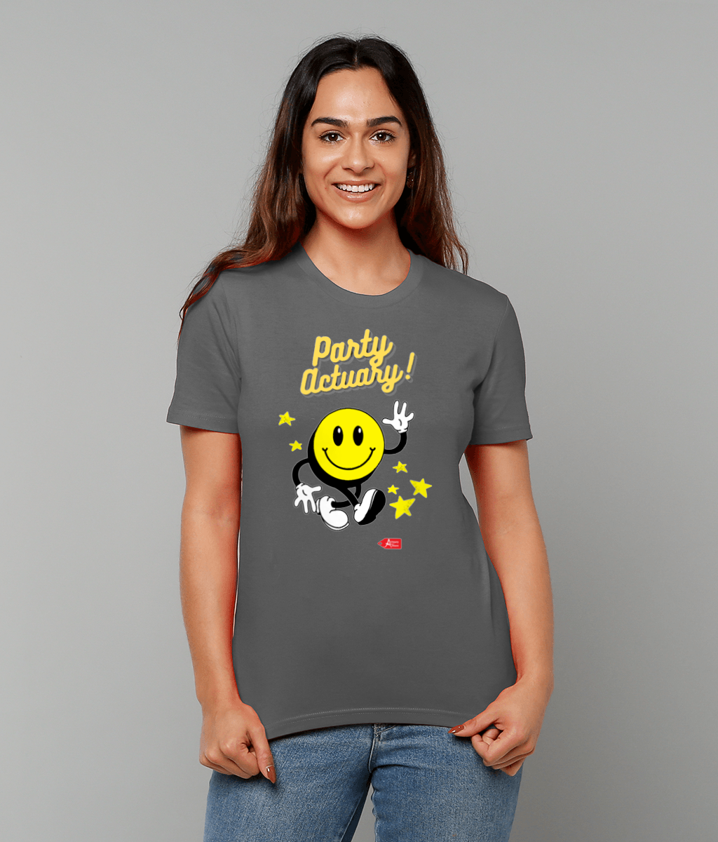 Party Actuary Yellow Cheerful Good Times T-Shirt (Grey and White Variants)
