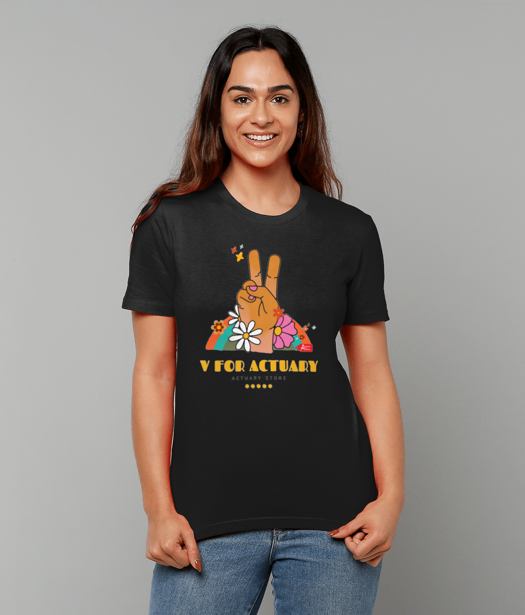 V For Actuary Peace T-Shirt