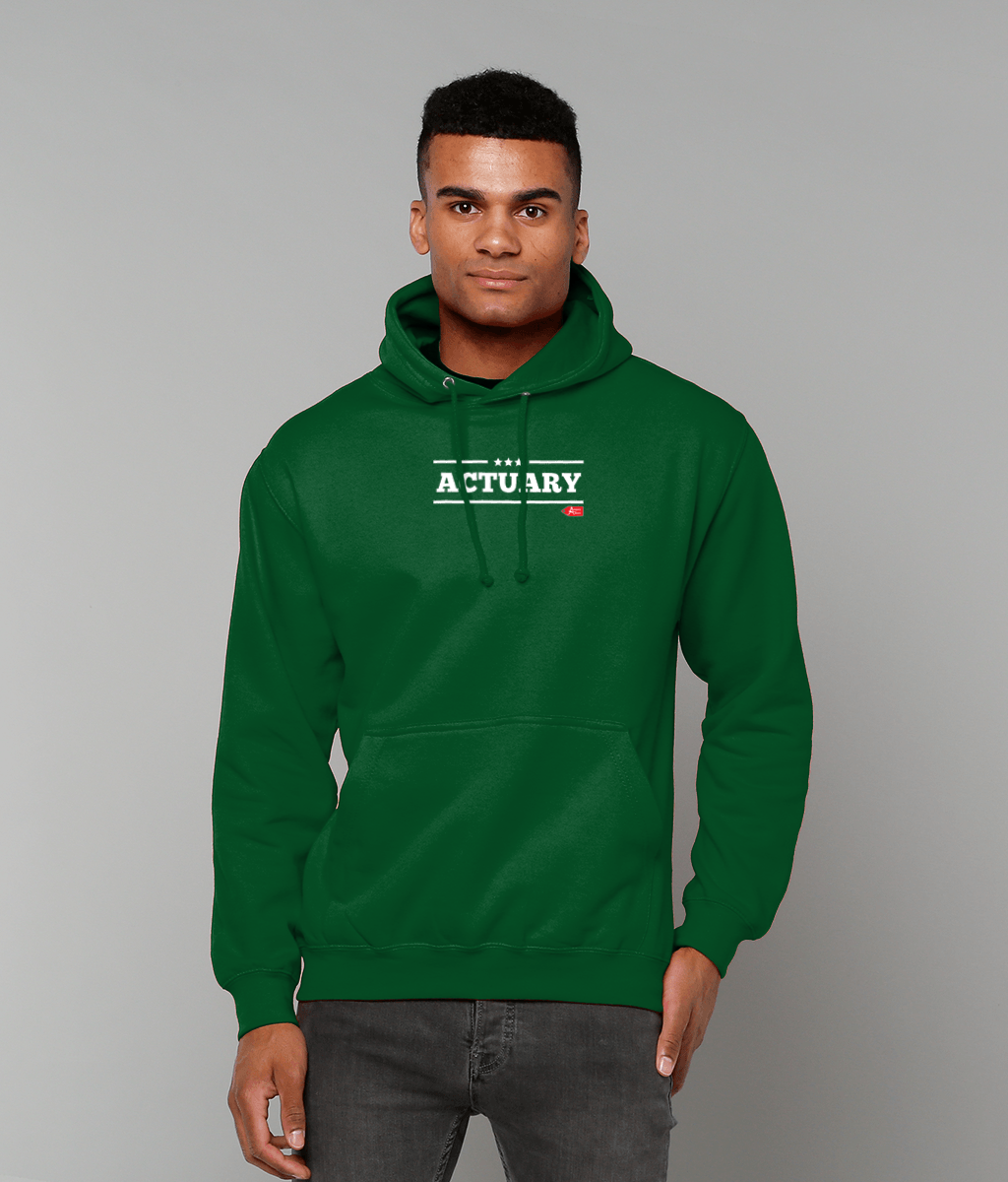 Actuary Bold Star Military College Hoodie (Black, Red, Blue, Green Variants)