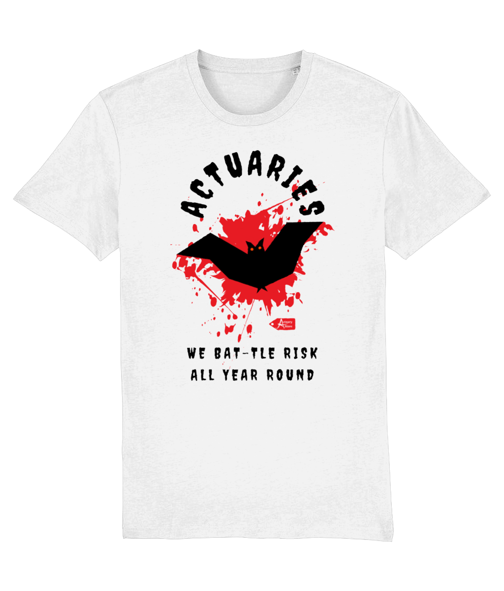 Actuaries Bat-tle Risk All Year Round Halloween T-shirt