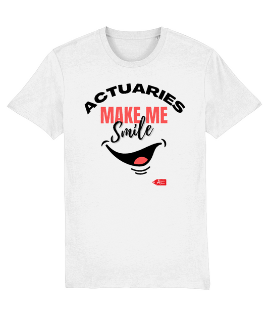 Actuaries Make Me Smile Logo T-Shirt