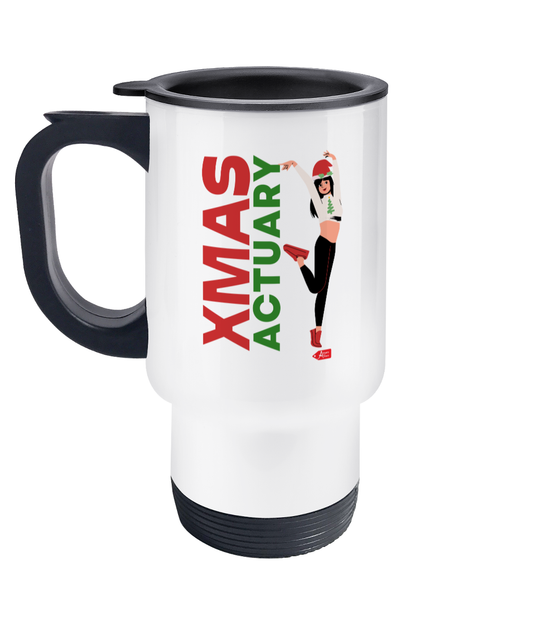 XMas Actuary Chstimas Girl Stainless Steel Travel Mug