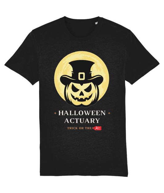 Halloween Actuary Trick or Treat Pumpkin Moon T-Shirt