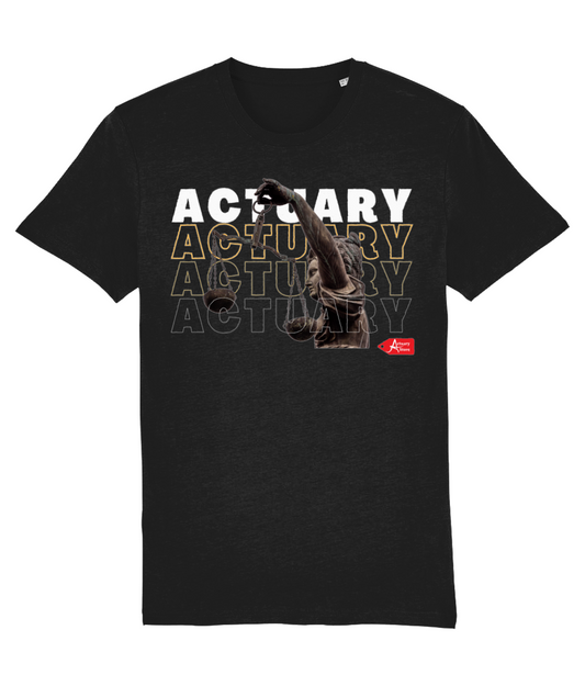 Actuary Modern Scales Statue Black T-Shirt