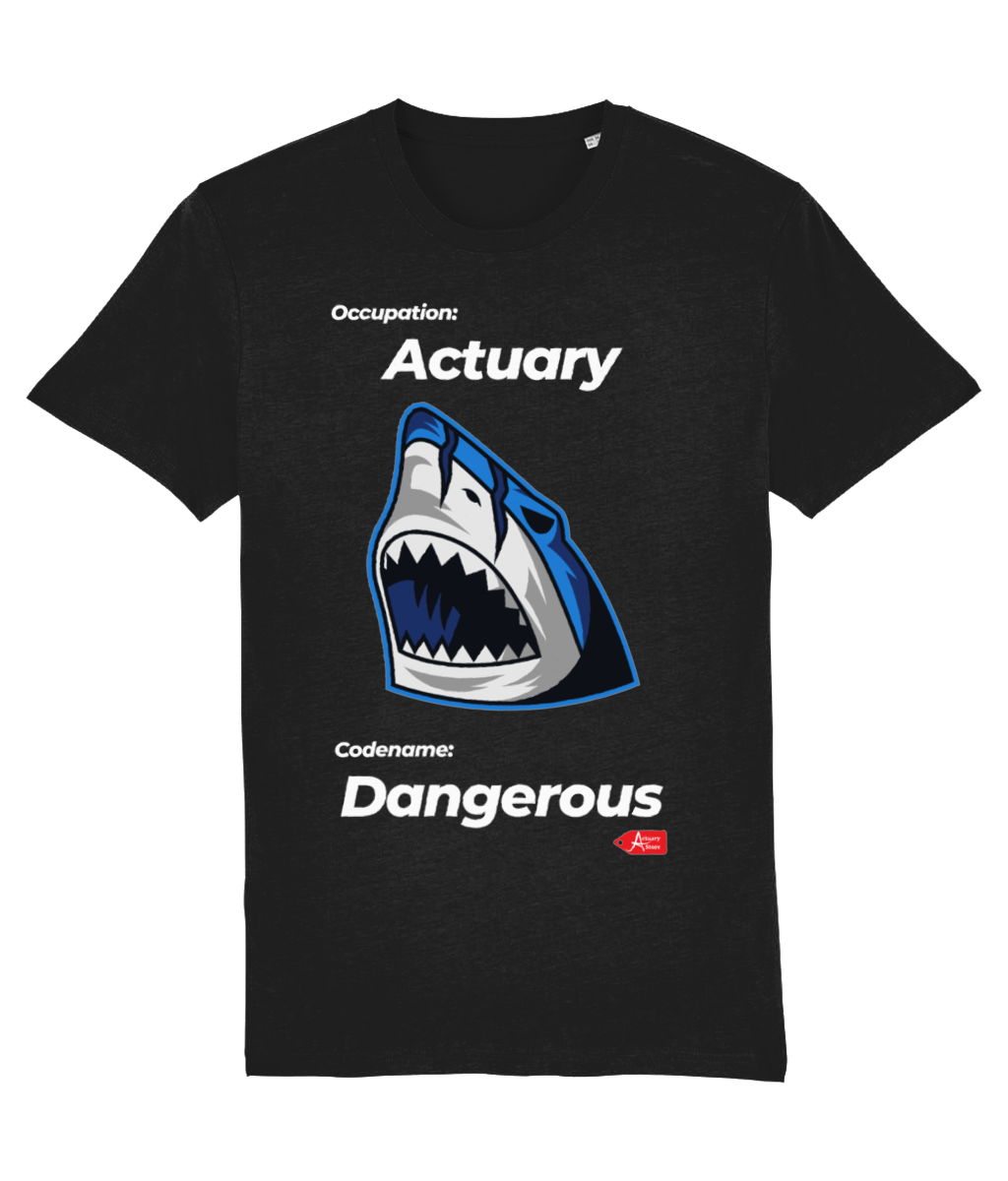 Occupation Actuary Codename Dangerous Shark T-Shirt