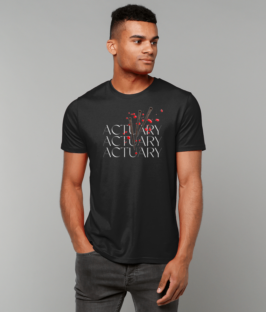 Actuary Motivational Quote Christian Black T-Shirt