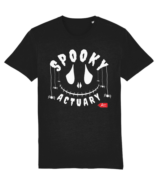 Spooky Actuary Skull Spiders Halloween T-Shirt