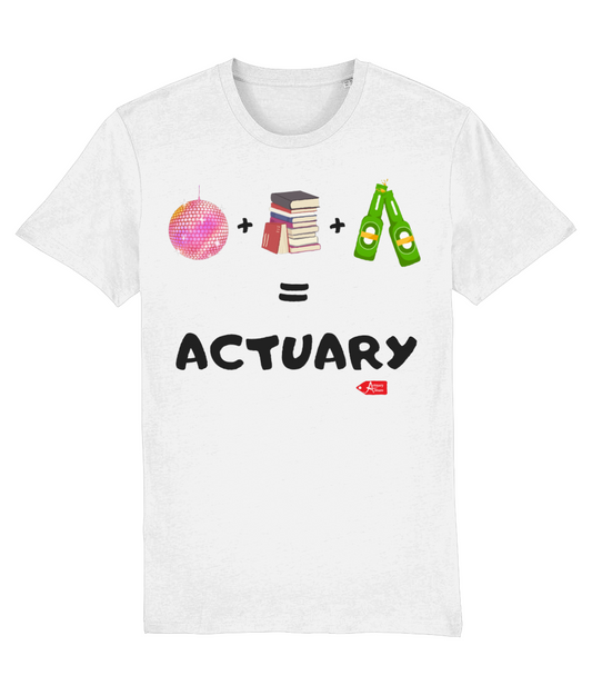 Party Logo Actuary White T-Shirt