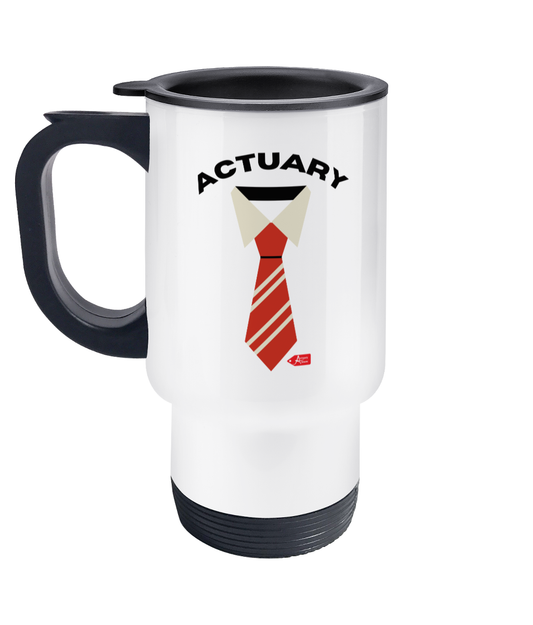 Actuary Tie Stainless Steel Travel Mug