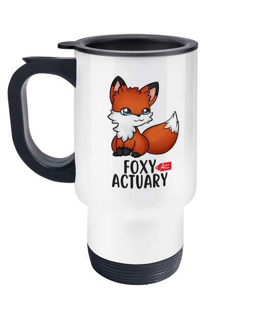 Foxy Actuary Stainless Steel Travel Mug