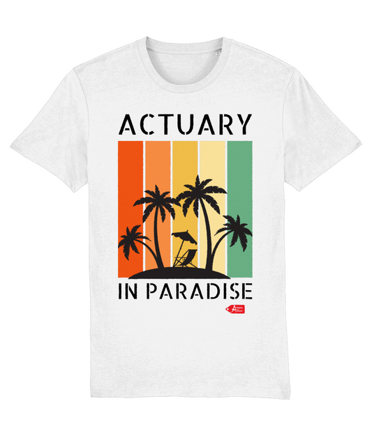 Actuary In Paradise White T-Shirt